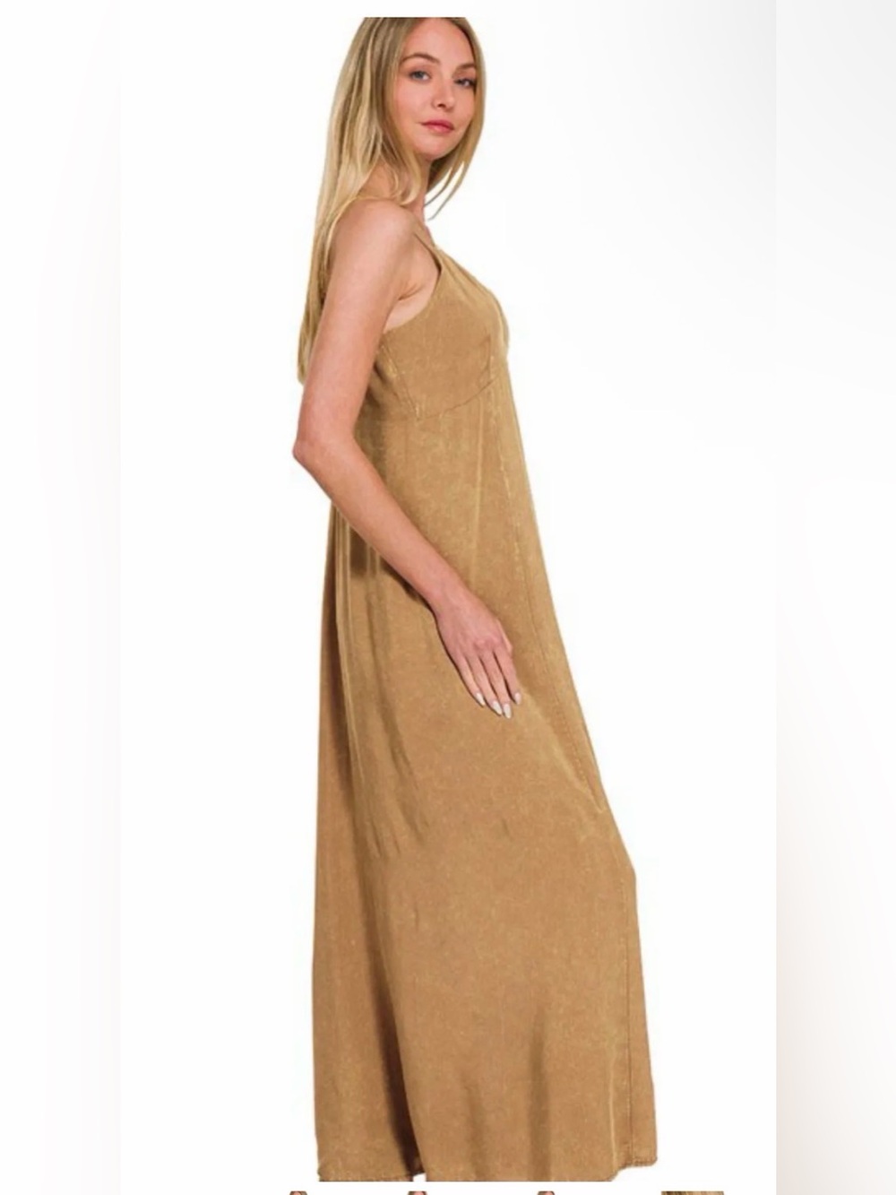 Zenana Mineral Washed Rayon Challis Cami Dress
New in poly bag - Picture 2 of 6